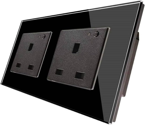 Smart Double 16A universal socket (Black)
